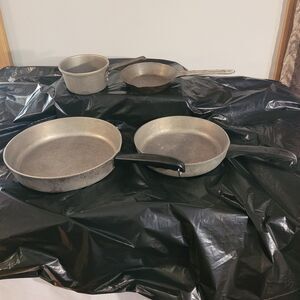 misc friying pans, skillet and sauce pan